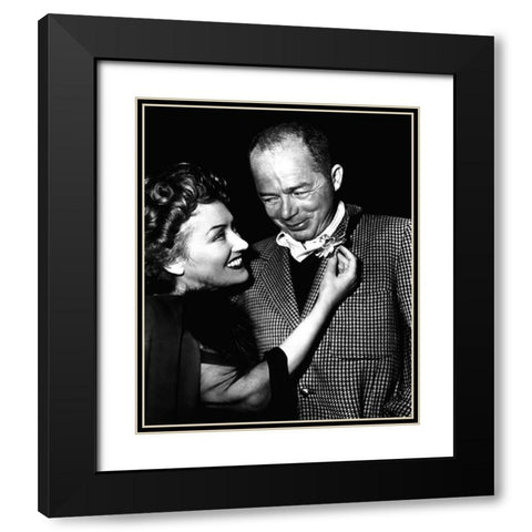 Sunset Boulevard Black Modern Wood Framed Art Print with Double Matting by Hollywood Photo Archive