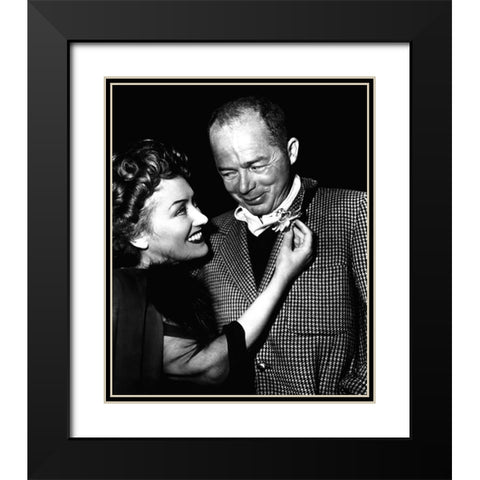 Sunset Boulevard Black Modern Wood Framed Art Print with Double Matting by Hollywood Photo Archive