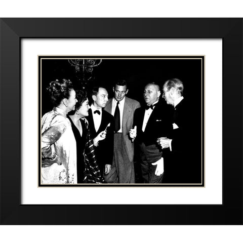 Sunset Boulevard - Her Bridge Partners Black Modern Wood Framed Art Print with Double Matting by Hollywood Photo Archive
