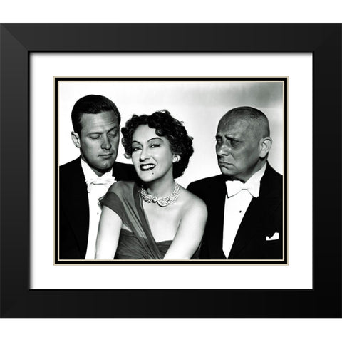 Sunset Boulevard Black Modern Wood Framed Art Print with Double Matting by Hollywood Photo Archive