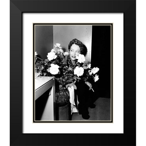 Sunset Boulevard Black Modern Wood Framed Art Print with Double Matting by Hollywood Photo Archive