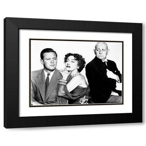 Sunset Boulevard Black Modern Wood Framed Art Print with Double Matting by Hollywood Photo Archive