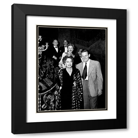 Sunset Boulevard Black Modern Wood Framed Art Print with Double Matting by Hollywood Photo Archive
