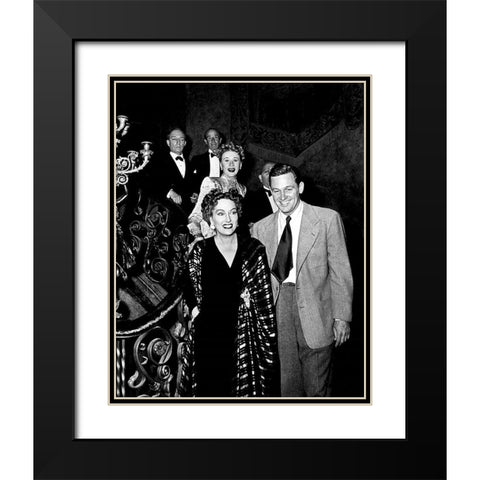 Sunset Boulevard Black Modern Wood Framed Art Print with Double Matting by Hollywood Photo Archive