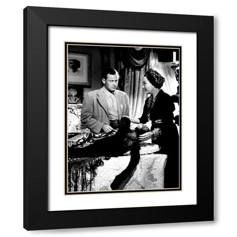 Sunset Boulevard Black Modern Wood Framed Art Print with Double Matting by Hollywood Photo Archive