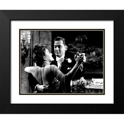 Sunset Boulevard Black Modern Wood Framed Art Print with Double Matting by Hollywood Photo Archive