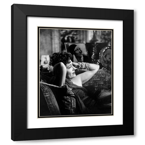 Sunset Boulevard Black Modern Wood Framed Art Print with Double Matting by Hollywood Photo Archive