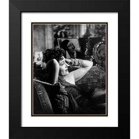 Sunset Boulevard Black Modern Wood Framed Art Print with Double Matting by Hollywood Photo Archive