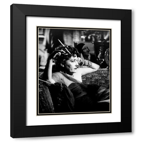 Sunset Boulevard Black Modern Wood Framed Art Print with Double Matting by Hollywood Photo Archive