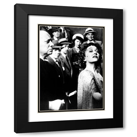 Sunset Boulevard Black Modern Wood Framed Art Print with Double Matting by Hollywood Photo Archive