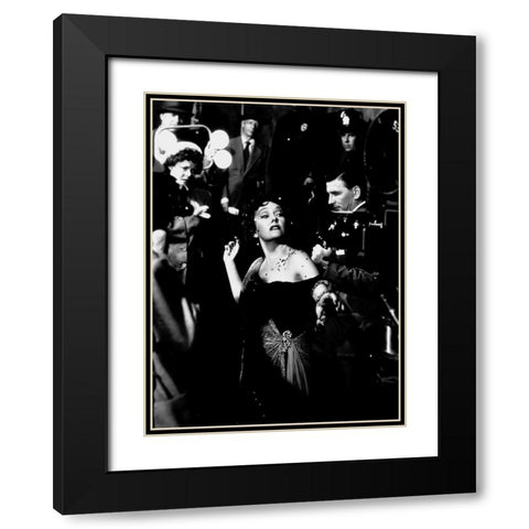 Sunset Boulevard Black Modern Wood Framed Art Print with Double Matting by Hollywood Photo Archive