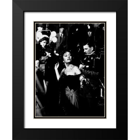 Sunset Boulevard Black Modern Wood Framed Art Print with Double Matting by Hollywood Photo Archive
