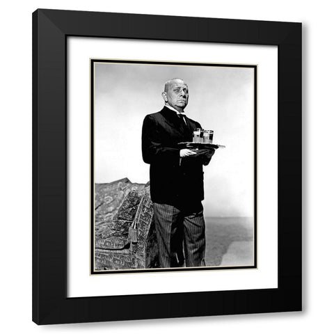 Sunset Boulevard Black Modern Wood Framed Art Print with Double Matting by Hollywood Photo Archive