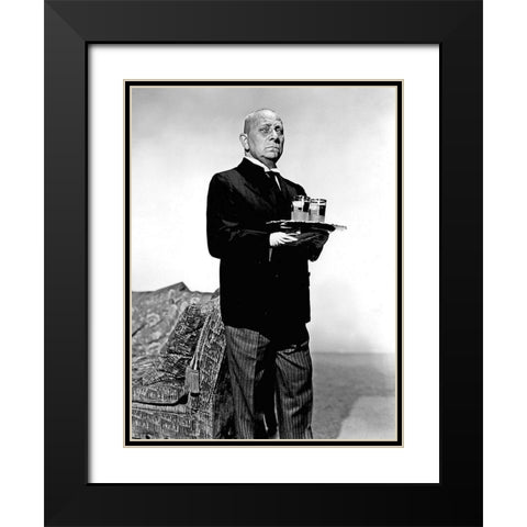 Sunset Boulevard Black Modern Wood Framed Art Print with Double Matting by Hollywood Photo Archive