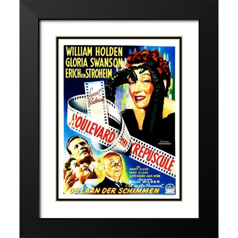 Dutch - Sunset Boulevard - Poster Black Modern Wood Framed Art Print with Double Matting by Hollywood Photo Archive