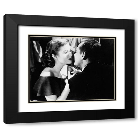 Sunset Boulevard Black Modern Wood Framed Art Print with Double Matting by Hollywood Photo Archive