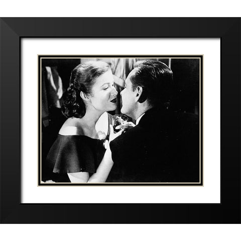 Sunset Boulevard Black Modern Wood Framed Art Print with Double Matting by Hollywood Photo Archive
