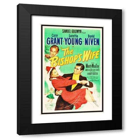 The Bishops Wife Black Modern Wood Framed Art Print with Double Matting by Hollywood Photo Archive