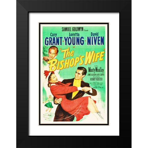 The Bishops Wife Black Modern Wood Framed Art Print with Double Matting by Hollywood Photo Archive