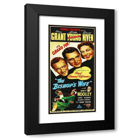 The Bishops Wife Black Modern Wood Framed Art Print with Double Matting by Hollywood Photo Archive