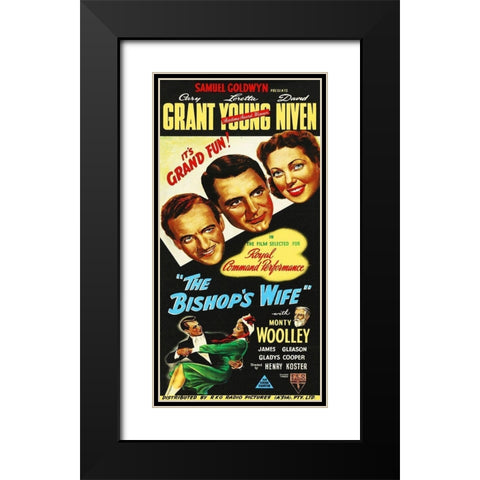 The Bishops Wife Black Modern Wood Framed Art Print with Double Matting by Hollywood Photo Archive