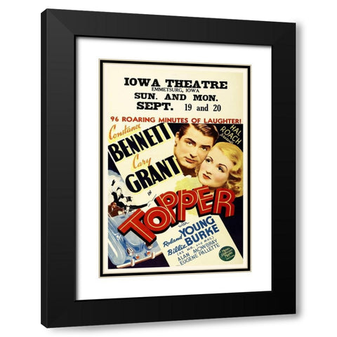 Topper Black Modern Wood Framed Art Print with Double Matting by Hollywood Photo Archive