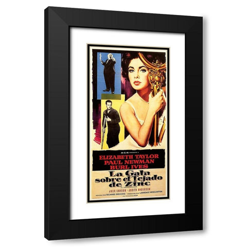 Spanish - Cat on a Hot Tin Roof Black Modern Wood Framed Art Print with Double Matting by Hollywood Photo Archive