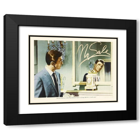 Elizabeth Taylor - Butterfield 8 - Lobby Card Black Modern Wood Framed Art Print with Double Matting by Hollywood Photo Archive