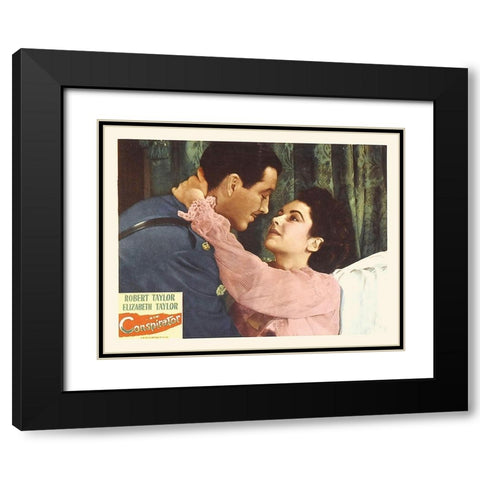 Elizabeth Taylor - Conspirator - Lobby Card Black Modern Wood Framed Art Print with Double Matting by Hollywood Photo Archive