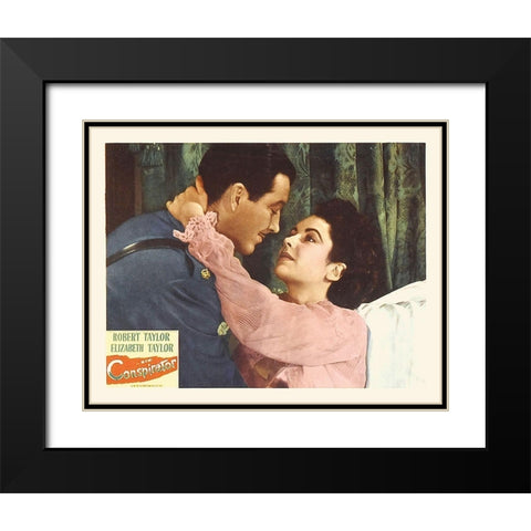 Elizabeth Taylor - Conspirator - Lobby Card Black Modern Wood Framed Art Print with Double Matting by Hollywood Photo Archive