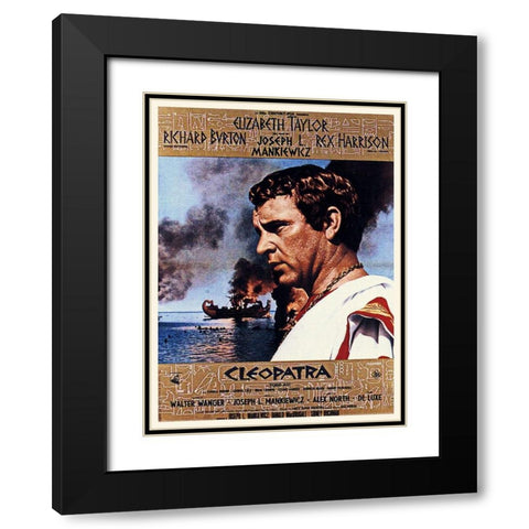 Richard Burton - Cleopatra - Poster Black Modern Wood Framed Art Print with Double Matting by Hollywood Photo Archive