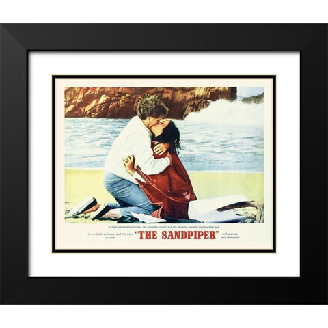 Elizabeth Taylor - Sandpiper - Lobby Card Black Modern Wood Framed Art Print with Double Matting by Hollywood Photo Archive