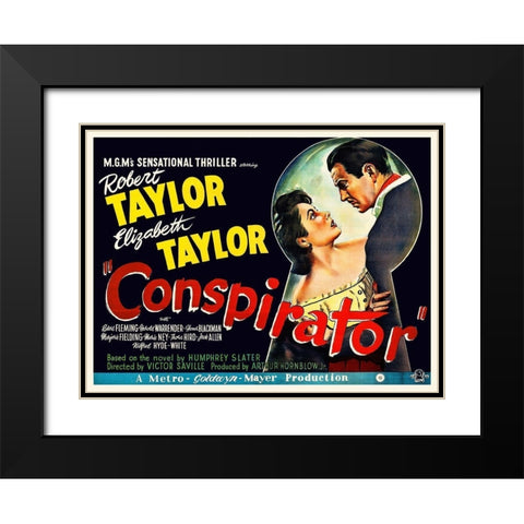The Conspirator - 1949 Black Modern Wood Framed Art Print with Double Matting by Hollywood Photo Archive