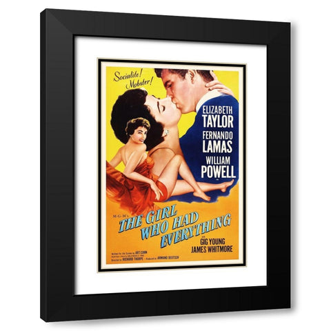 The Girl Who Had Everything - Poster Black Modern Wood Framed Art Print with Double Matting by Hollywood Photo Archive