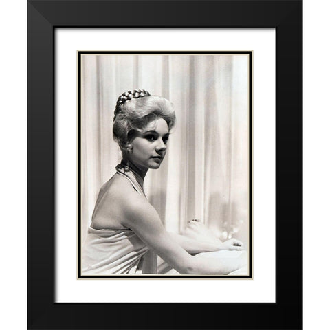 Cleopatra - Francesca Annis Black Modern Wood Framed Art Print with Double Matting by Hollywood Photo Archive