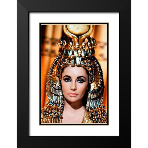 Elizabeth Taylor - Cleopatra Black Modern Wood Framed Art Print with Double Matting by Hollywood Photo Archive