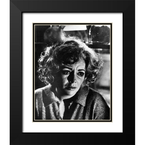Elizabeth Taylor Black Modern Wood Framed Art Print with Double Matting by Hollywood Photo Archive
