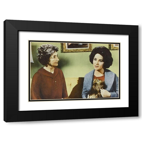 Butterfield 8 Black Modern Wood Framed Art Print with Double Matting by Hollywood Photo Archive