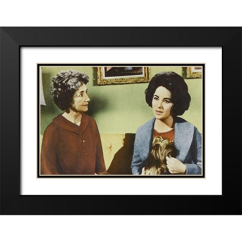 Butterfield 8 Black Modern Wood Framed Art Print with Double Matting by Hollywood Photo Archive