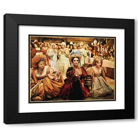 Elizabeth Taylor in The Taming of the Shrew Black Modern Wood Framed Art Print with Double Matting by Hollywood Photo Archive