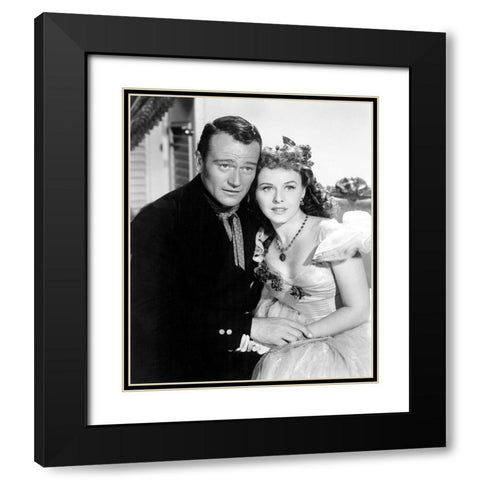 Reap the Wild Wind - John Wayne Black Modern Wood Framed Art Print with Double Matting by Hollywood Photo Archive