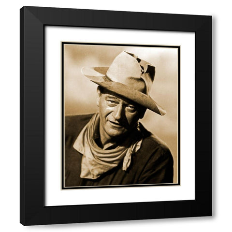 Rio Bravo - John Wayne Black Modern Wood Framed Art Print with Double Matting by Hollywood Photo Archive