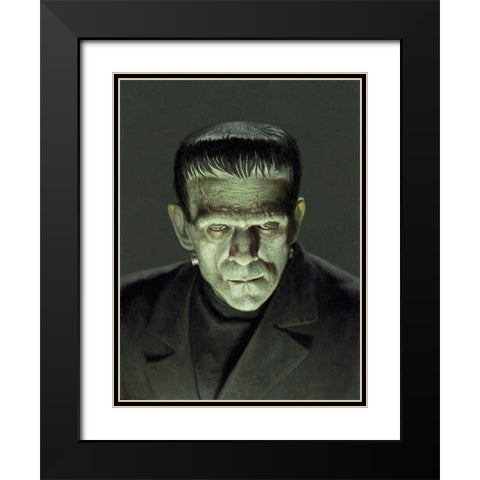 Boris Karloff - Frankenstein Black Modern Wood Framed Art Print with Double Matting by Hollywood Photo Archive