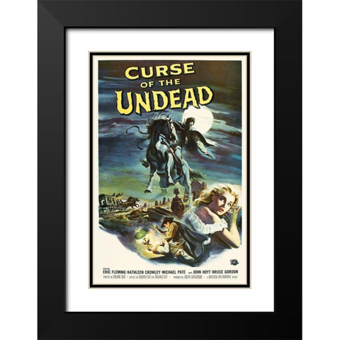 Curse of the Undead Black Modern Wood Framed Art Print with Double Matting by Hollywood Photo Archive
