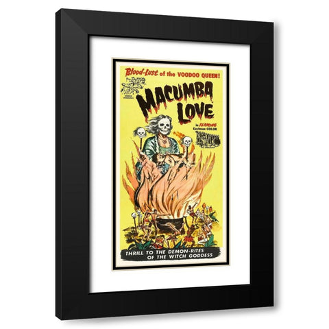 Macumba Love Black Modern Wood Framed Art Print with Double Matting by Hollywood Photo Archive