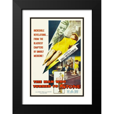 The Man Who Turned To Stone Black Modern Wood Framed Art Print with Double Matting by Hollywood Photo Archive