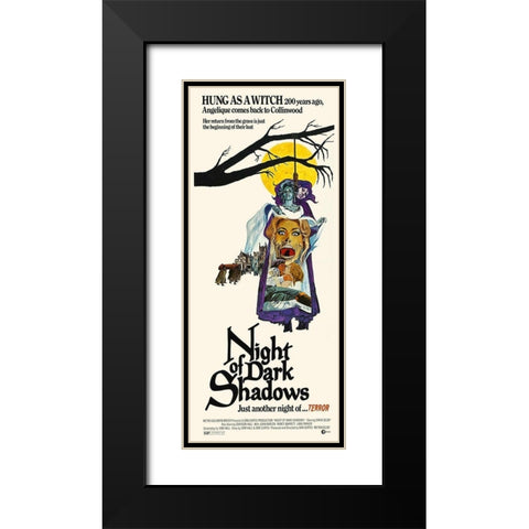 Night of Dark Shadows Black Modern Wood Framed Art Print with Double Matting by Hollywood Photo Archive