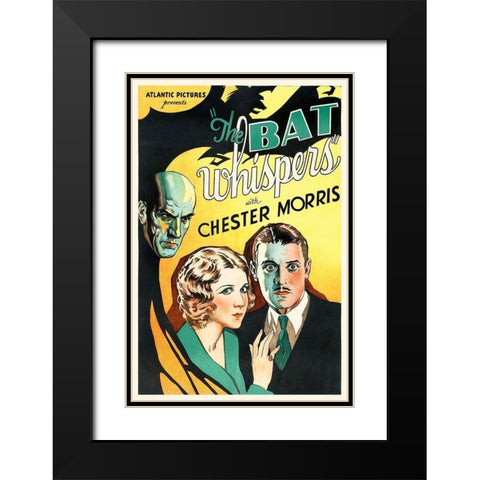 The Bat Whispers Black Modern Wood Framed Art Print with Double Matting by Hollywood Photo Archive