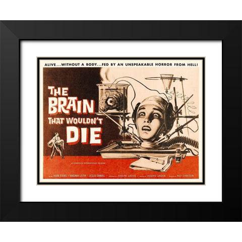 The Brain That Wouldnt Die Black Modern Wood Framed Art Print with Double Matting by Hollywood Photo Archive
