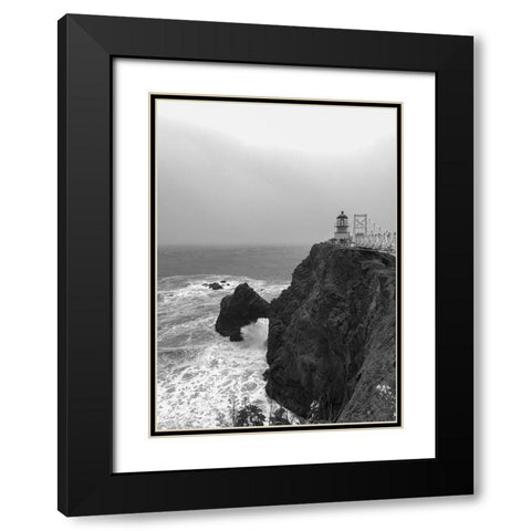 The Point Bonita Lighthouse San Francisco California Black Modern Wood Framed Art Print with Double Matting by Highsmith, Carol